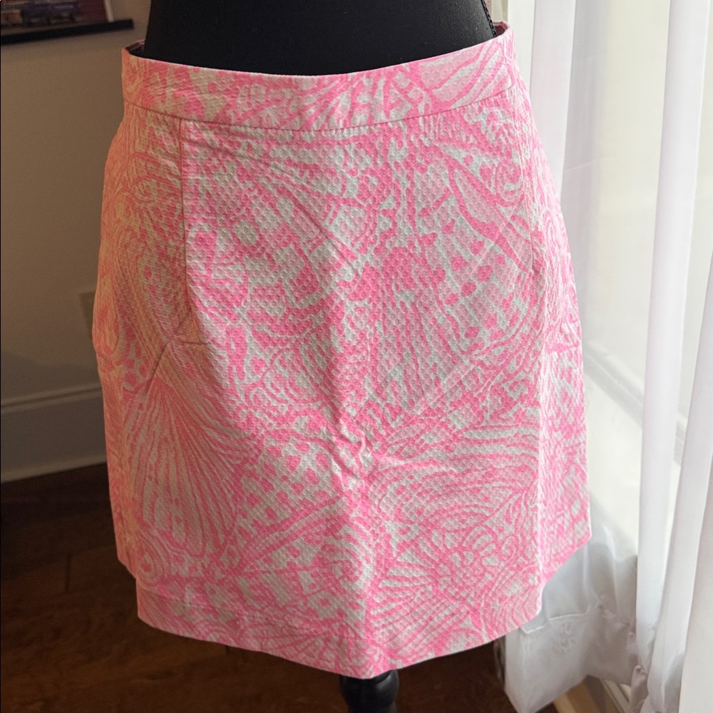 Lily Pulitzer Pink Patterned Skirt NWT size 12